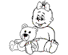 Babyaufkleber M�dchen Aufkleber