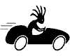 Kokopelli Racing Aufkleber Aufkleber
