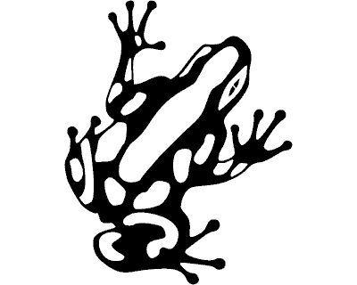 Pfeilgiftfrosch Aufkleber Henry Aufkleber