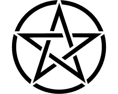 Pentagramm Aufkleber Aufkleber