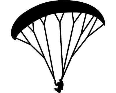 Paraglider Aufkleber Aufkleber