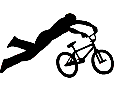BMX Wandtattoo Superman Wandtattoo