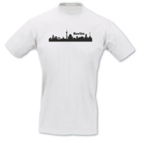 T-Shirt Berlin Skyline T-Shirt Modellnummer 000536-010-402  wei�/schwarz