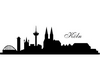 Wandtattoo K�ln Skyline Wandtattoo