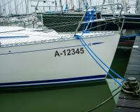 2x Bootskennzeichen Aufkleber Aufkleber