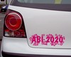 Abiaufkleber Hibiskusbl�ten Aufkleber
