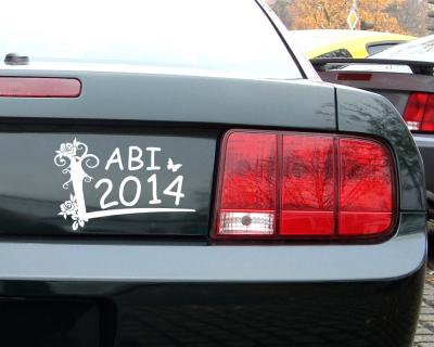 Abiaufkleber Rosenbl�te Aufkleber