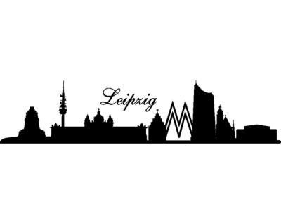 Wandtattoo Leipzig Skyline