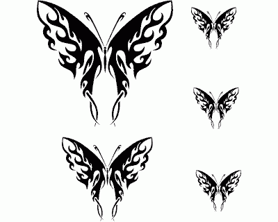 Schmetterling Wandtattoo Set 5 Wandtattoo