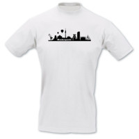 T-Shirt Ruhrpott Skyline T-Shirt Modellnummer 000582-010-402  wei�/schwarz