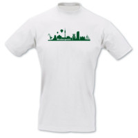 T-Shirt Ruhrpott Skyline T-Shirt Modellnummer 000582-010-404  wei�/gr�n