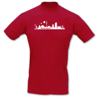 T-Shirt Ruhrpott Skyline T-Shirt Modellnummer 000582-904-401  rot/wei�