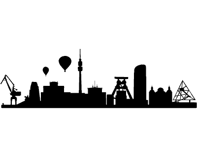 Ruhrgebiet Skyline Aufkleber Aufkleber