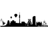 Wandtattoo Ruhrgebiet Skyline Wandtattoo