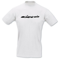 T-Shirt Bochum Skyline T-Shirt Modellnummer 000720-010-402  wei�/schwarz