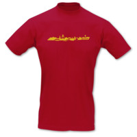 T-Shirt Bochum Skyline T-Shirt Modellnummer 000720-904-410  rot/goldgelb