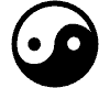 Aufkleber Yin & Yang Aufkleber