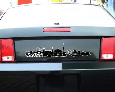 Dresden Skyline Autoaufkleber Aufkleber