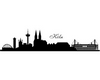 Wandtattoo K�ln Skyline + Stadion Wandtattoo