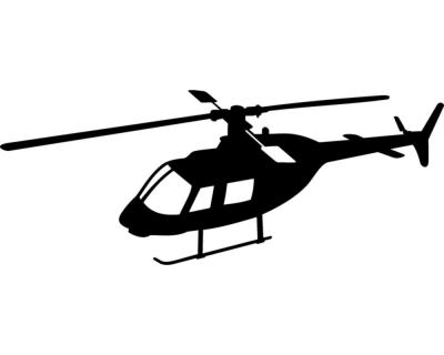 Wandtattoo Hubschrauber