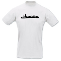 T-Shirt Bremen Skyline T-Shirt Modellnummer 000770-010-402  wei�/schwarz