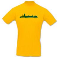 T-Shirt Bremen Skyline T-Shirt Modellnummer 000770-020-404  goldgelb/gr�n