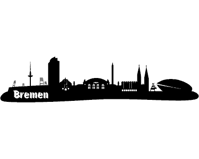 Wandtattoo Bremen Skyline Wandtattoo