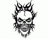 Flammentotenkopf Burning Hero Wandtattoo Wandtattoo