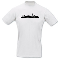 T-Shirt Bottrop Skyline T-Shirt Modellnummer 000834-010-402  wei�/schwarz