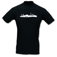 T-Shirt Bottrop Skyline T-Shirt Modellnummer 000834-070-401  schwarz/wei�