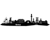 Wandtattoo Bottrop Skyline Wandtattoo