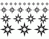 Wandtattoo Polarstern Set Outline Wandtattoo