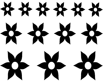Blumen Wandtattoo Set Wandtattoo
