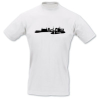 T-Shirt Aachen Skyline T-Shirt Modellnummer 000884-010-402  wei�/schwarz