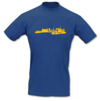 T-Shirt Aachen Skyline T-Shirt Modellnummer 000884-903-410  royal blau/goldgelb