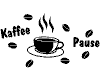 Wandtattoo Kaffeepause Wandtattoo