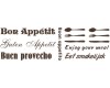 Wandtattoo K�che 'Guten Appetit'  100cm braun