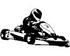 Wandtattoo Gokart /  Go-Kart Wandtattoo