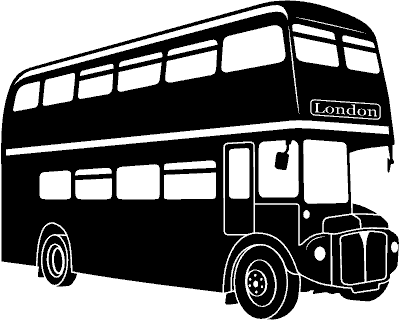Wandtattoo Doppeldeckerbus Wandtattoo