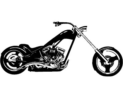 Wandtattoo Chopper Wandtattoo