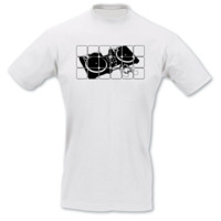 T-Shirt Turntables T-Shirt Modellnummer 000911-010-402  wei�/schwarz