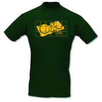 T-Shirt Turntables T-Shirt Modellnummer 000911-902-410  gr�n/goldgelb