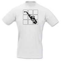 T-Shirt Saxophon T-Shirt Modellnummer 000913-010-402  wei�/schwarz