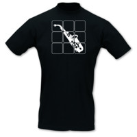 T-Shirt Saxophon T-Shirt Modellnummer 000913-070-401  schwarz/wei�