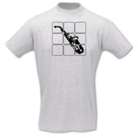 T-Shirt Saxophon T-Shirt Modellnummer 000913-901-402  ash/schwarz
