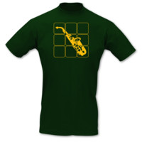 T-Shirt Saxophon T-Shirt Modellnummer 000913-902-410  gr�n/goldgelb