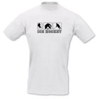 T-Shirt Eishockey T-Shirt Modellnummer 000915-010-402  wei�/schwarz