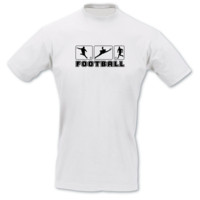 T-Shirt Fu�ballspieler T-Shirt Modellnummer 000916-010-402  wei�/schwarz
