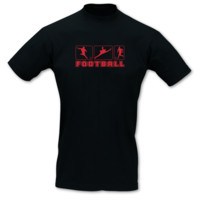 T-Shirt Fu�ballspieler T-Shirt Modellnummer 000916-070-408  schwarz/rot