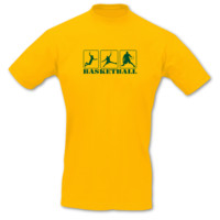 T-Shirt Basketballspieler T-Shirt Modellnummer 000917-020-404  goldgelb/gr�n